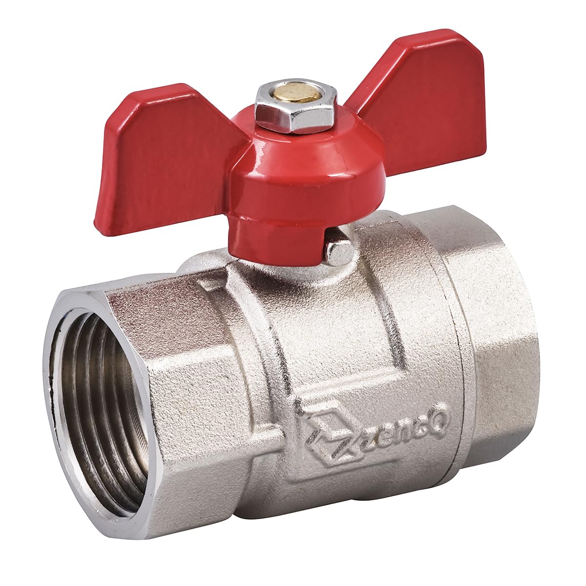 Butterfly Brass Ball Valve FF 1/2" 3/4" 1" Zoll 40PN Double outlets coverter for Water Tank for Toilet Cistern washers Ball Valve Diaphragm Washer Repair kit Bottom Entry