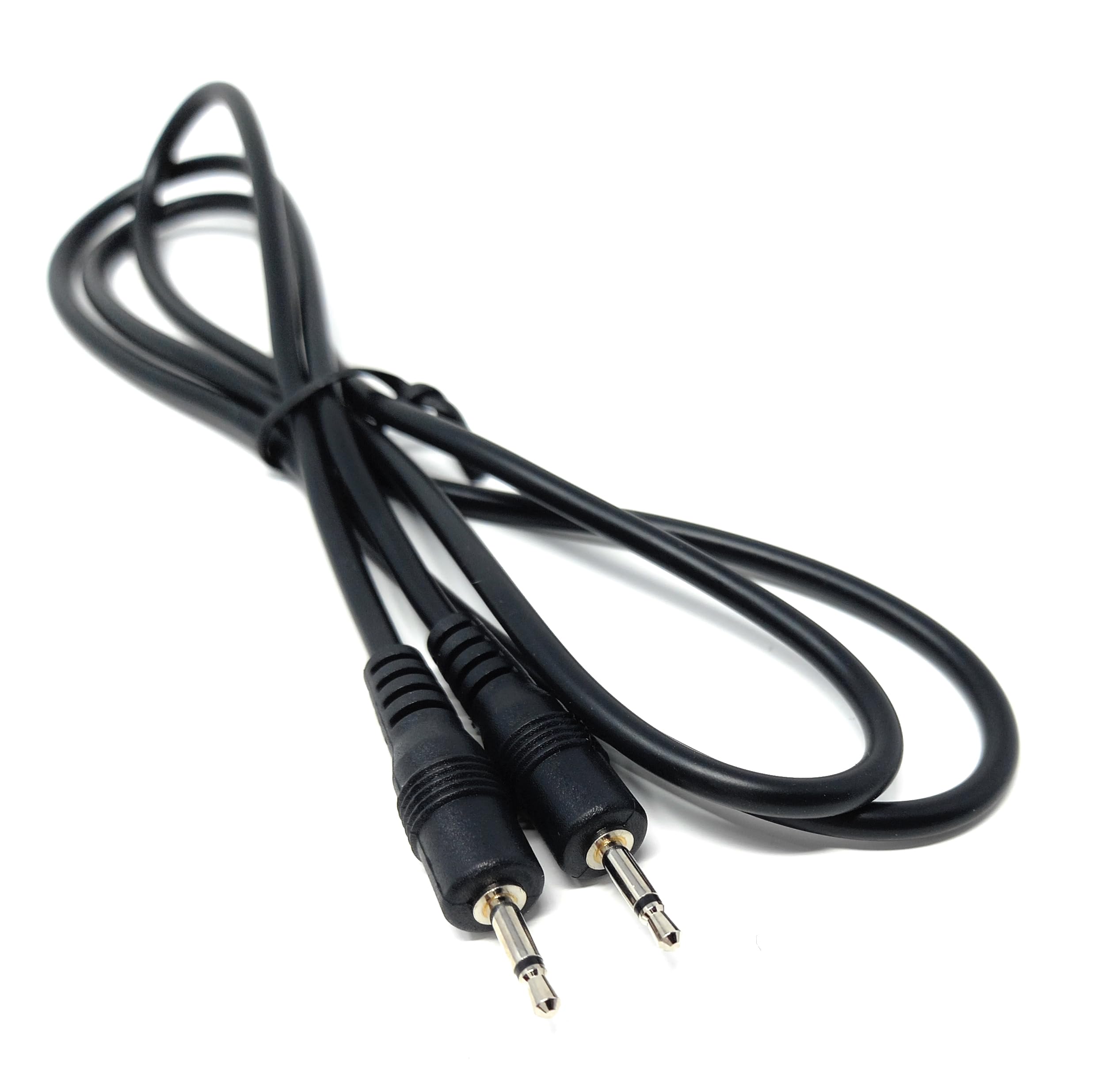 DRUT 1m 2.5mm Male to 2.5mm Male Mono Jack Plug to Plug Lead Audio Coax Cable 3.3ft