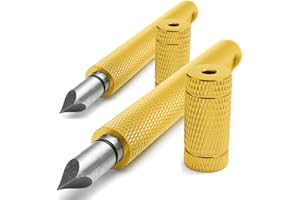 bfuee 2Pcs Groove Sharpener,Golf Groove Sharpener,for Golf Club,Suitable for U & V-Grooves Re-Grooving Tool and Cleaner for Wedges,Generate Optimal Backspin