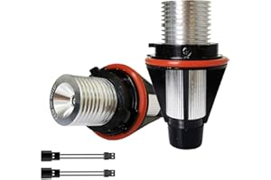 KYYET 2x5W LED Angel Eyes Halo Ring White Light Marker Bulbs Replacement For E39 E53 X5 E60 E63 E64 E65 E66 E83