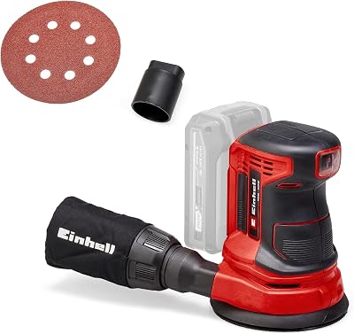 Einhell 18V Cordless Random Orbital Sander Power X-Change TE-RS 18 Li-Solo Dust