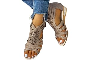 GIBOBBY Sandals for Women Casual Summer Womens Sandals Low Wedges Peep Toe Wrapped Sexy Cute Diamond Dressy Sandalias Sandals for Women
