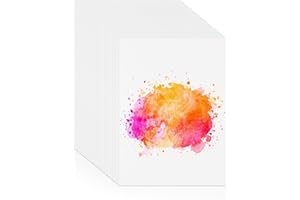 PRUDIUT 30 Sheets Watercolor Paper 8.5 x 11, 140 lb/300 GSM Cold Press Watercolor Paper Bulk White Water Color Paper Cotton Paper for Kids Students Adults Beginners Artists