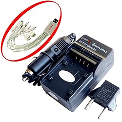 iTEKIRO AC Wall DC Car Battery Charger Kit for