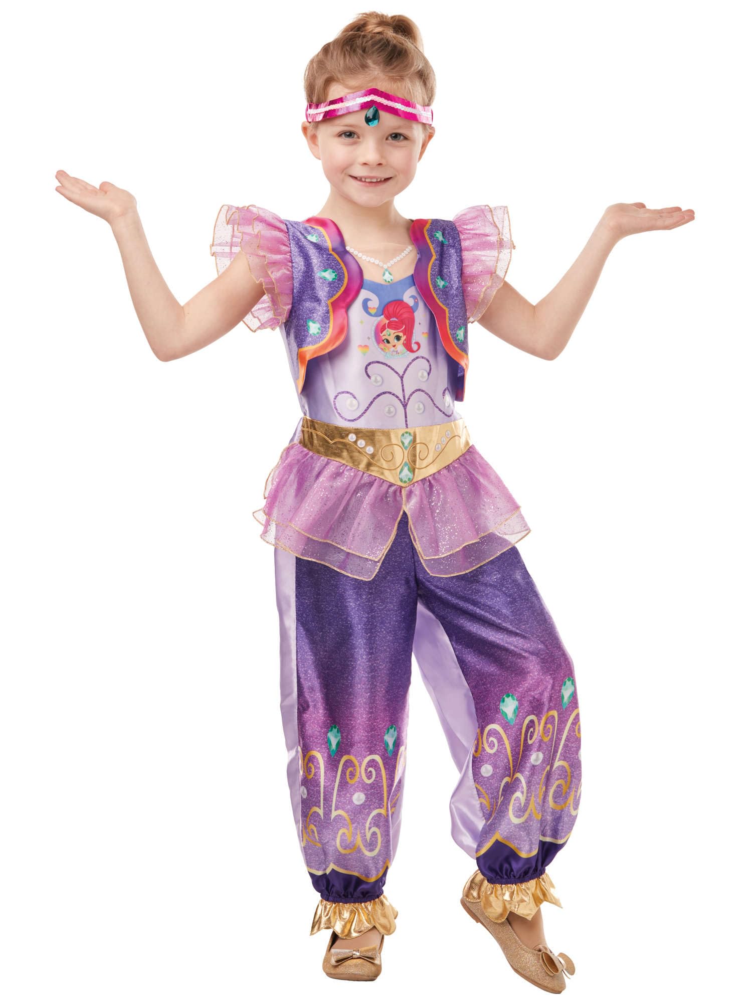 Rubies Official Shimmer and Shine - Deluxe Shimmer Childs Costume, Size Small Age 3-4 Years, Multicolour, 300239S