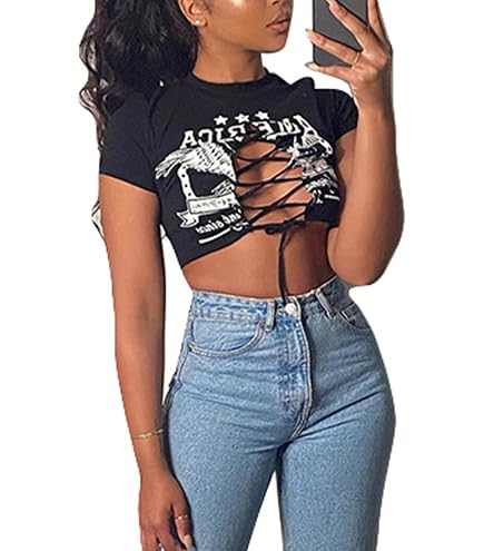 Maglietta Crop Top Red Hot Chili Peppers – Donna – Asterisk Classico Verde Taglia L