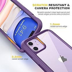Diaclara Compatible with iPhone 11 Case, Full Body