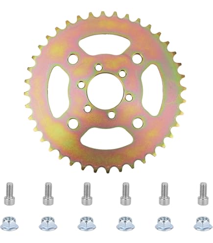 JT 42T 428 Pitch Rear Sprocket For Yamaha RD125 YBR125 RS100 – Silver/Black