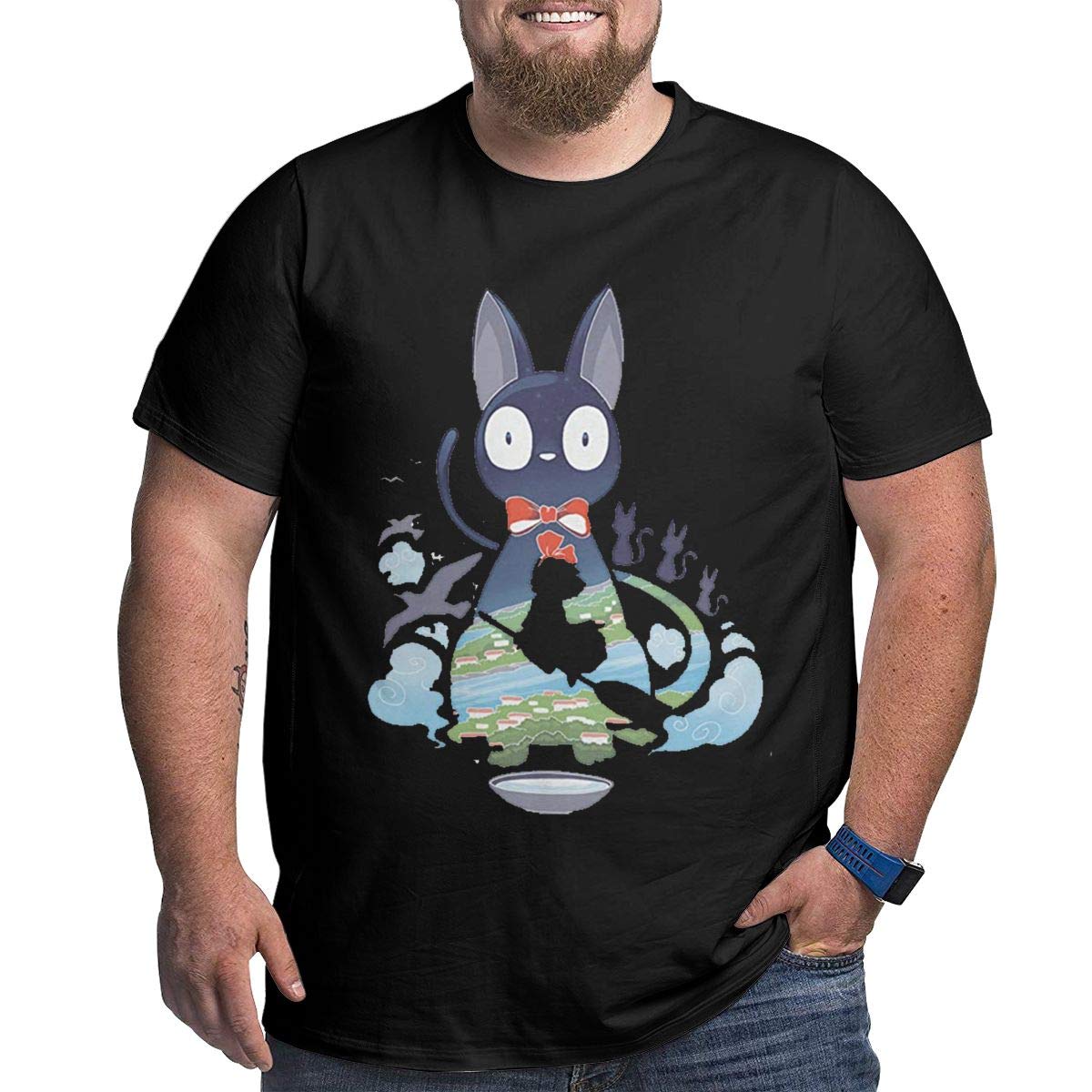 Kiki S Delivery Service Flying Jiji Retro T Shirt Crew Neckline Tee For A R Waist Dad Gift