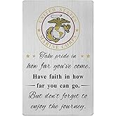 Viayen Marine Prayer Card for Men Birthday Christmas Graduation Veteran Day Thank You Gifts