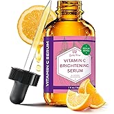 Vitamin C Brightening Serum by Leven Rose 100% Natural Dark Spot Remover for Face for Collagen Boost, Anti-Aging, Deep Hydrating for Dry Skin, Collagen Building Face Moisturizer 1 oz