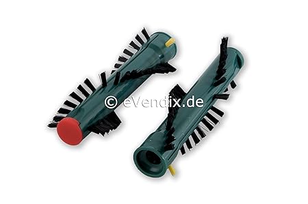 eVendix 1 Paar Premium Ersatzbürsten/Bürsten/Rundbürsten/Bürstenrollen geeignet für Vorwerk EB 360, 370 / EB360, EB370