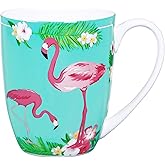 LanHong 12.5 Ounce Bone China Coffee Tea Cup - Bone Animal Mugs - Cute Animal Coffee Tea Mug Gift for Friend, Dad, Mom