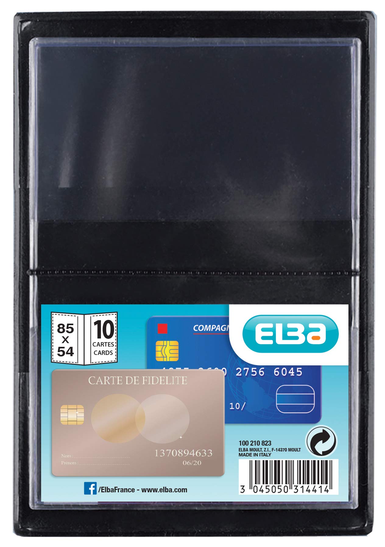 Elba 100210823 ID Card Holder PVC 1 Compartment 0.12 mm Format 85 x 55 mm