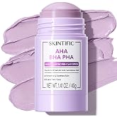 SKINTIFIC Exfoliating Clay Mask Stick with AHA BHA PHA &amp; Glycolic Acid | Pore Cleansing Face Mask for Oily Skin, Helps Improve the Look of Blackheads &amp; Uneven Texture, 1.41 Oz / 40 g