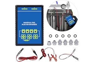 Universal Fuel Injector Driver Box - MOTOCOCHE Injectors Cleaner Tester Tool Use with Injector Cleaning Machine GDI Fuel Cleaning Tool Adjustable Pulse Width Range 1-20HZ For Gasoline fuel Diesel fuel