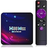 Smart TV Box 4G+64GB H96 Max Android 11.0 RK3318 Quad-Core with 2.4G WiFi 4K Ultra HD H.265 Streaming Media Player