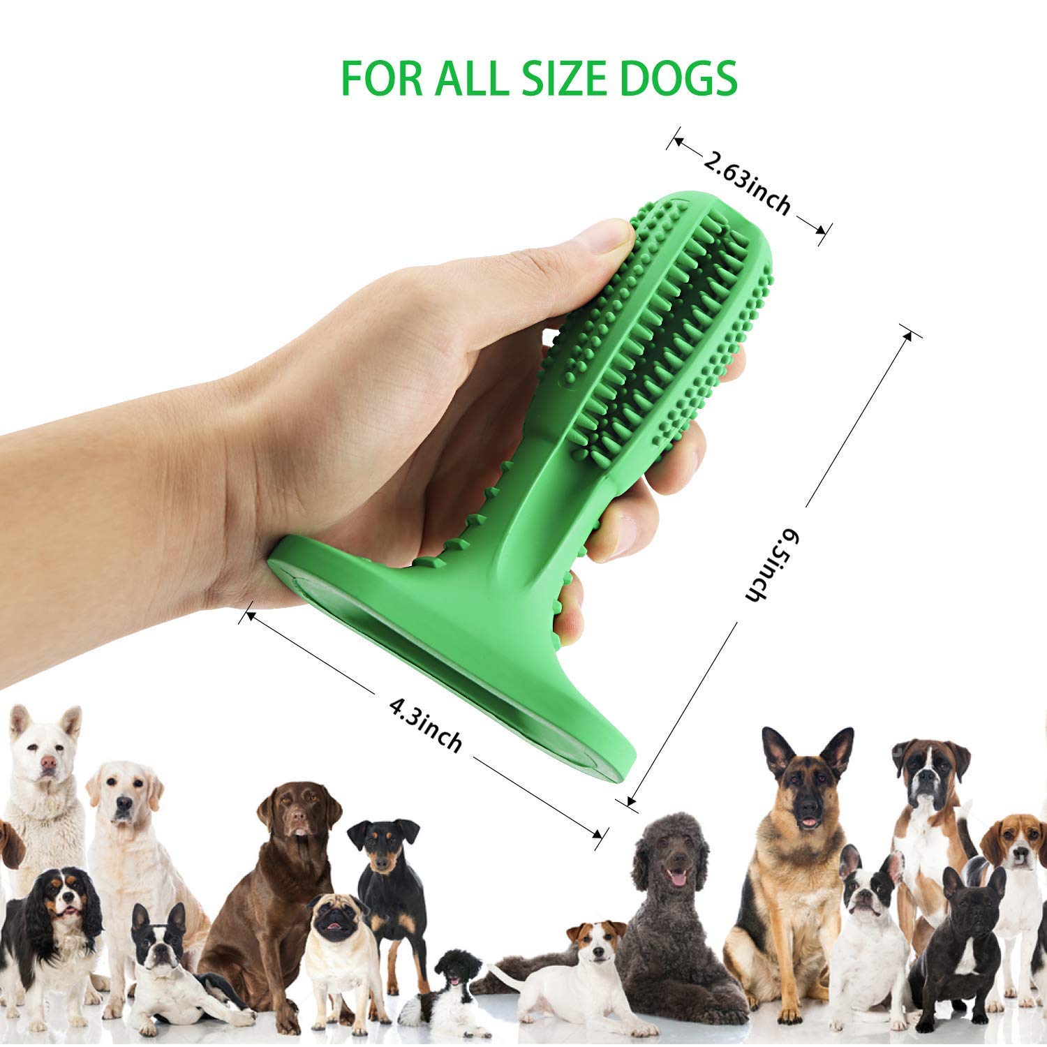 dog rubber toothbrush
