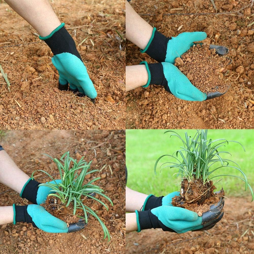 Garden Genie Gloves with Claws Waterproof garden gloves for Digging 2 Pairs: Clothing