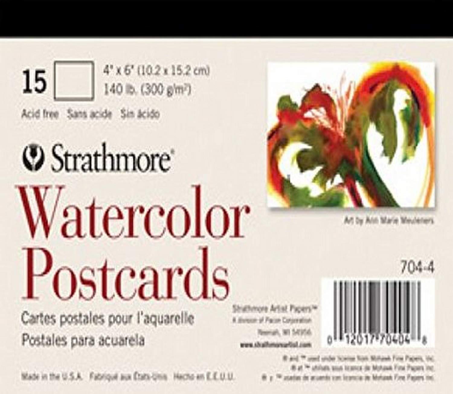 Strathmore Blank Watercolor Postcards 2 pads of 15 by Strathmore