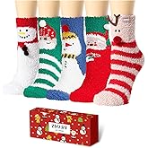 Zmart Fluffy Slipper Socks - Fuzzy Animal Socks, Christmas Stocking Stuffers for Women Girls