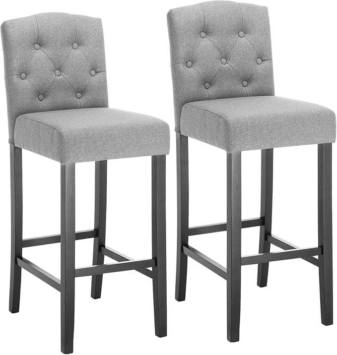 WOLTU Breakfast Kitchen Counter Chairs Bar Stools Set of 2 Bar Chairs