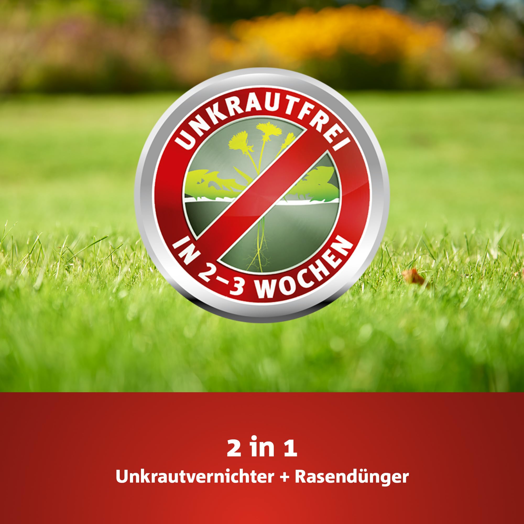WOLF-Garten 2-in-1: Unkrautvernichter + Rasendünger SQ 120 (Rasendünger und Unkrautvernichter, wirkt über Blätter und Wurzeln, Wirkung bis zu 100 Tagen, ausreichend bis 120 m2) 3840720 2