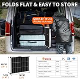 DOKIO 200W Foldable Portable Solar Panel with 20A Controller Kit view 6