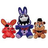 TZMAPU Fazbear Plush Foxy Plush Withered Purple