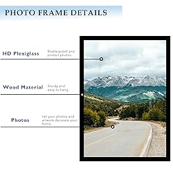 QOTIB 11x16 Picture Frame Black for Wall