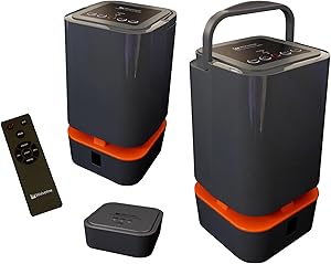 Indoor and Outdoor Twin 5.8GHz Wireless Speakers