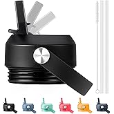 Bluwing Straw Lid for Yeti Rambler Water Bottle 18 26 36 64 oz, Replacement Lids with Straw for YETI Rambler Bottle, BPA Free Straw Cap