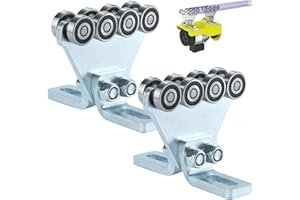 Fuperoo Electric Hoist 8 Wheel Trolley Assembly-Hoist Trolley Rollers.Ideal for Garage Hoist Systems.for use with 1-5/8" Wide and All 1-5/8" or Taller Strut Channel