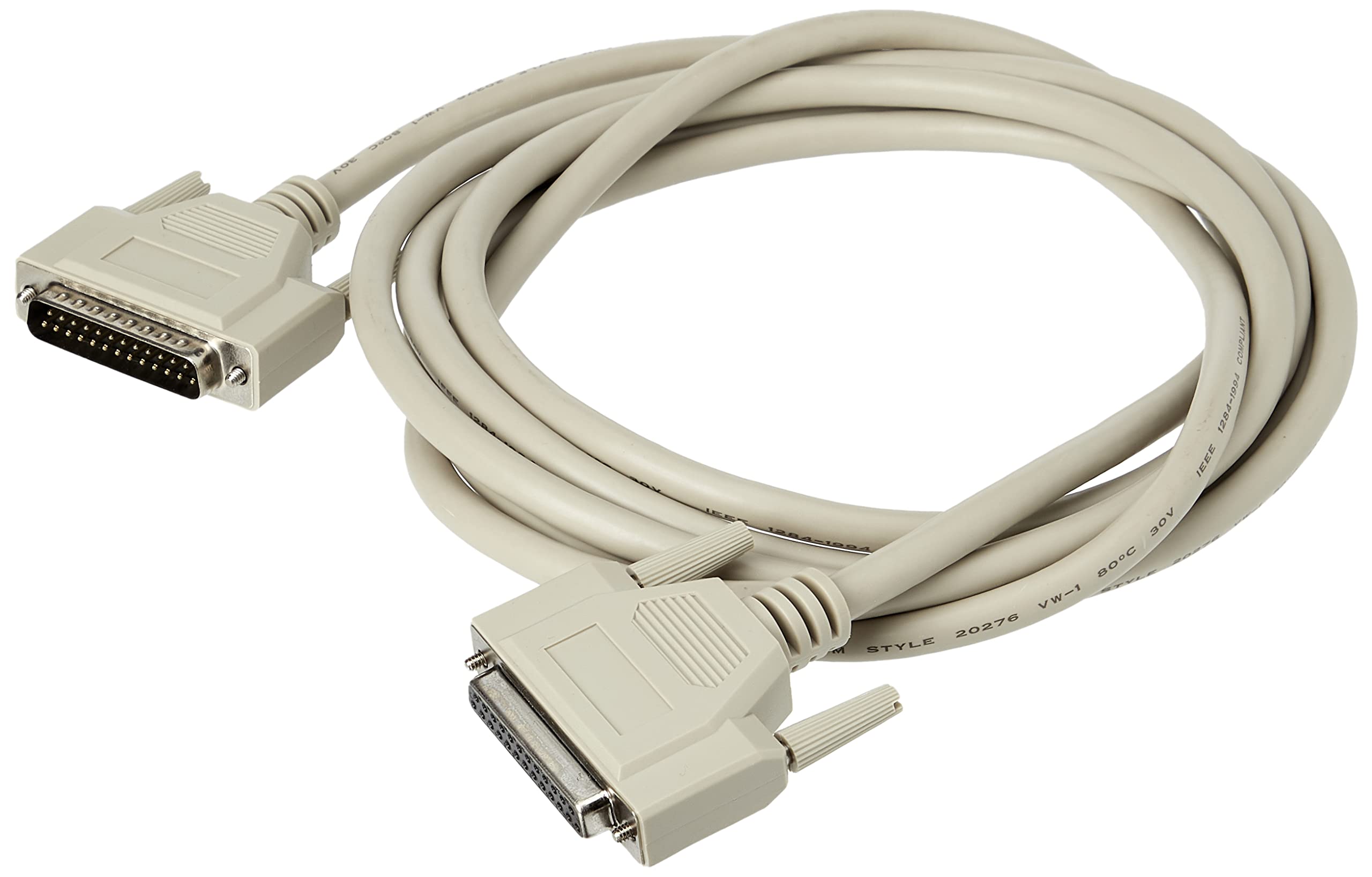 C2G 81471 3M DB25 Male to DB25 Female IEEE-1284 Parallel Printer & Scanner Extension Cable
