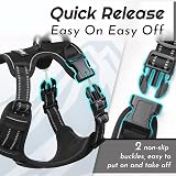 Eagloo Dog Harness Front Back Clips Large No Pull Adjustable Reflective view 6