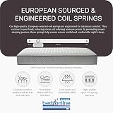 Single Mattress 190x90x16.5 cm Hypoallergenic Cooling Open Coil view 3