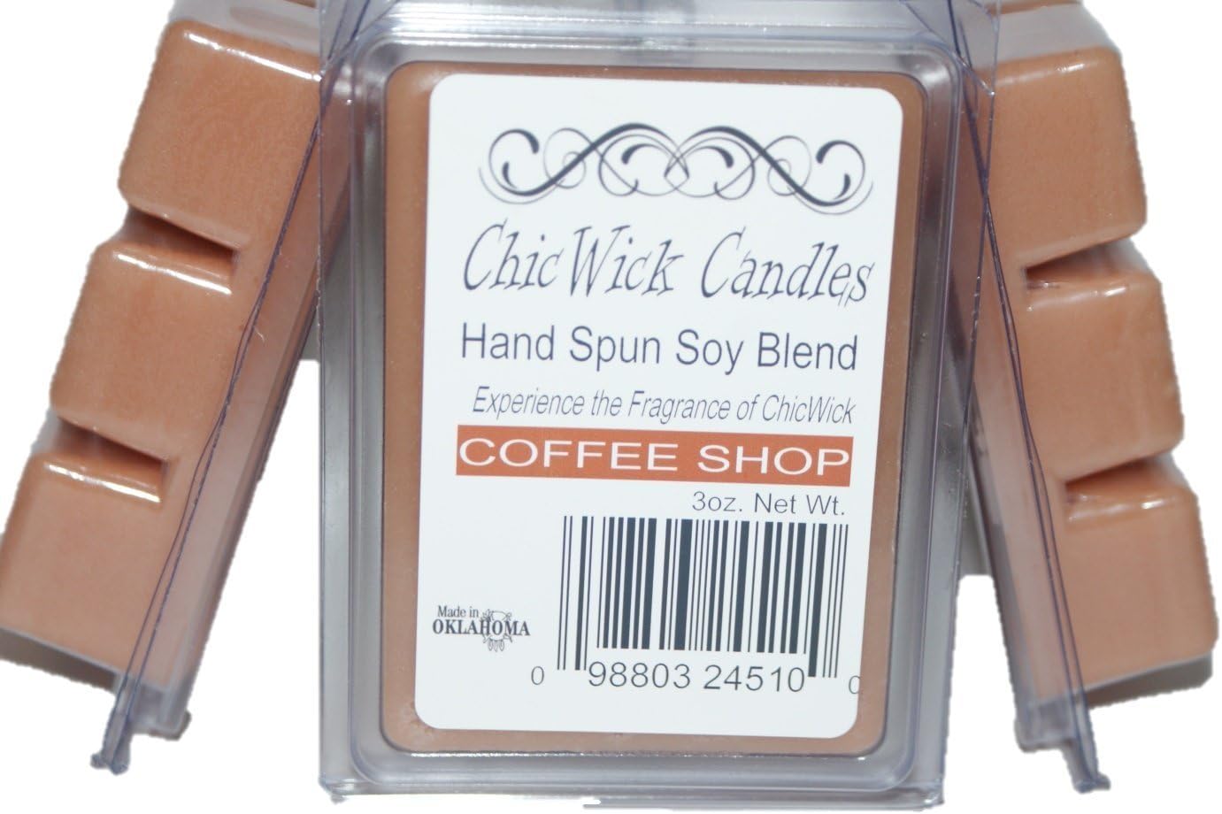 3Pack Coffee Shop Soy Blend Wax Melts 9oz 18 Wax Cubes Wax Tarts Wax Chunks 100 Plus Hours of Quality Fragrance