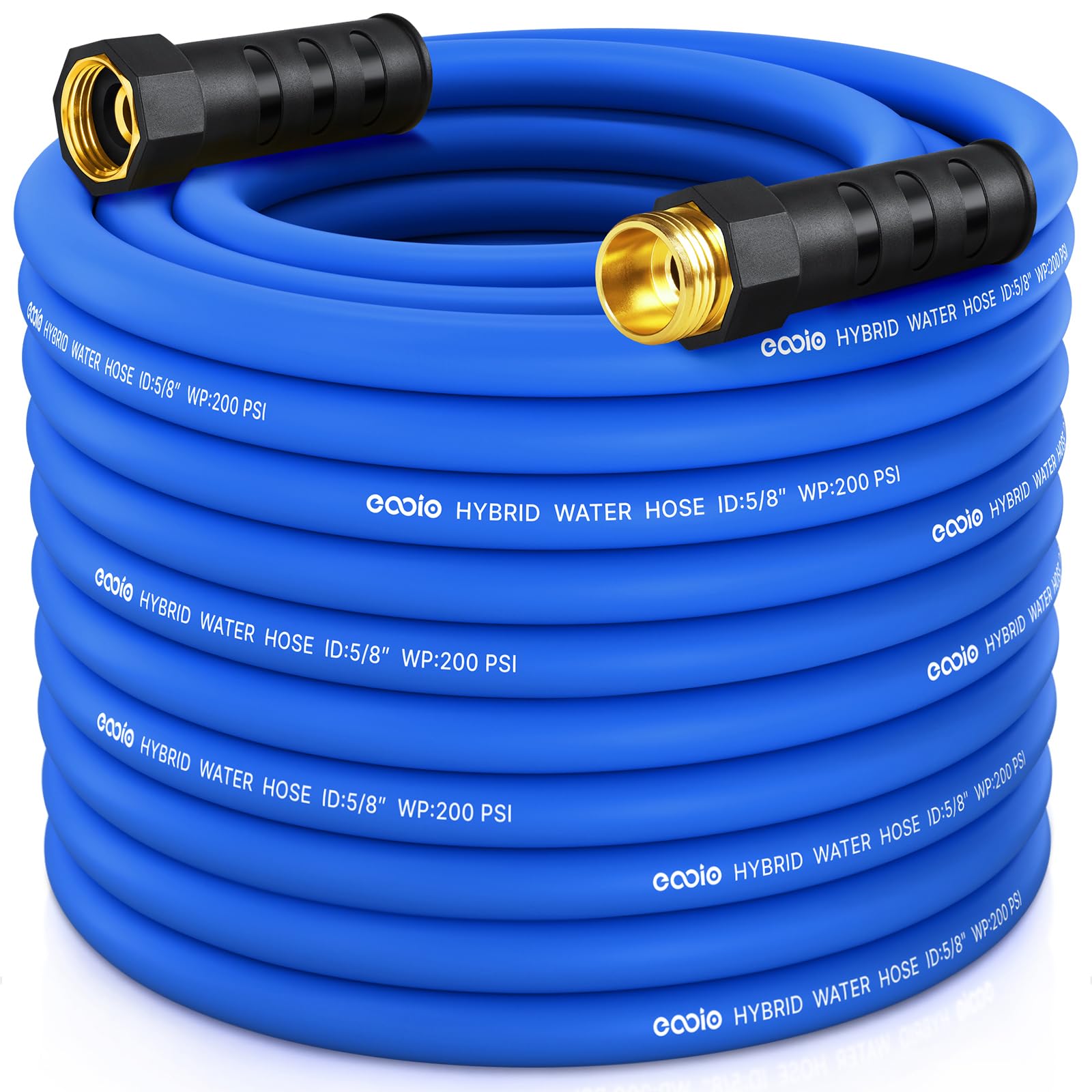 Photo 1 of Heavy Duty Garden Hose 100 ft, Non-Expanding Flexible Water Hose, Kink Resistant Lightweight Hybrid Hose, Leakproof Hose Male to Female Fittings