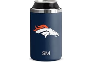 Simple Modern Officially Licensed NFL Denver Broncos Gifts for Men, Women, Dads, Fathers Day | Insulated Ranger Can Cooler for Standard 12oz Cans - Beer, Seltzer, and Soda