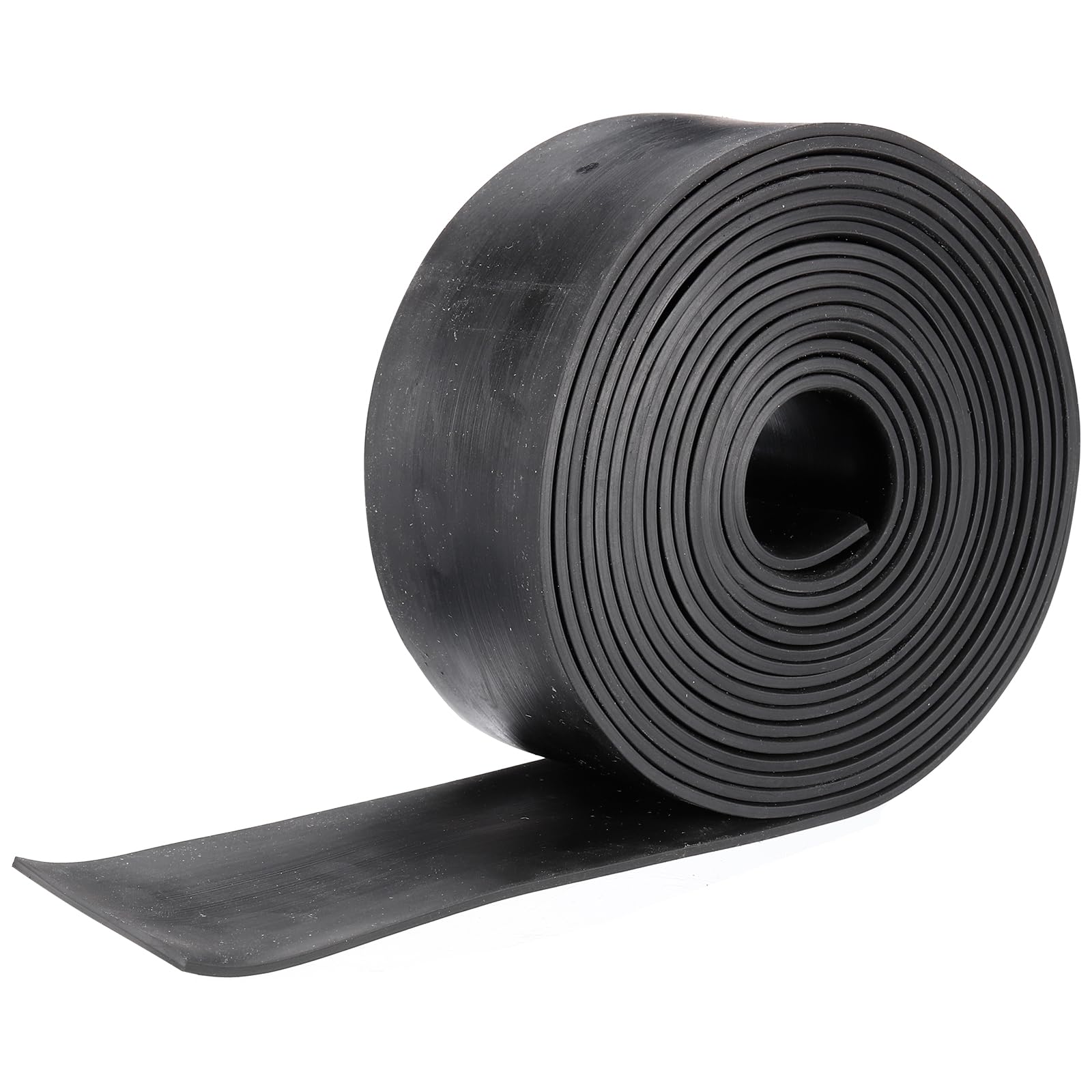 METALLIXITY Solid Rubber Strips (78.74" L x 1.97" W x 0.12" T) 1Pcs, Rubber Neoprene Sheet Rolls - for DIY Gasket Sealing Padding Reduce Vibration Mat, Black