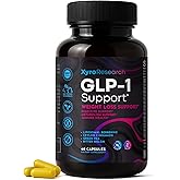 Xyro Research GLP-1 Support Weight Loss Supplement - Appetite Suppressant & Metabolism Booster to Support Natural Hunger Control Curb Cravings Burn Fat & Gut Wellness