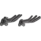 Danya B. "Palms Up Dark Brown Cast Iron Wall Mount Hook Set (Set of 2), Entryway Hooks or Unique Room Décor for Hanging Coats, Purses, Scarves, or Jewelry
