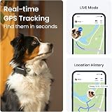 Tractive Smart Dog Tracker 2025 Edition Real-time GPS Vitals Black view 2