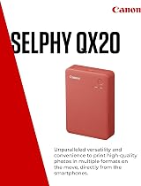 Canon SELPHY QX20 Portable Printer Wi Fi Dye Sublimation USB-C Red view 2