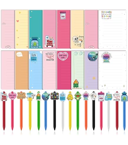 32 Pcs Funny Nurse Notepad & Pen Set - CNA Appreciation Gifts For Medical Staff & Students