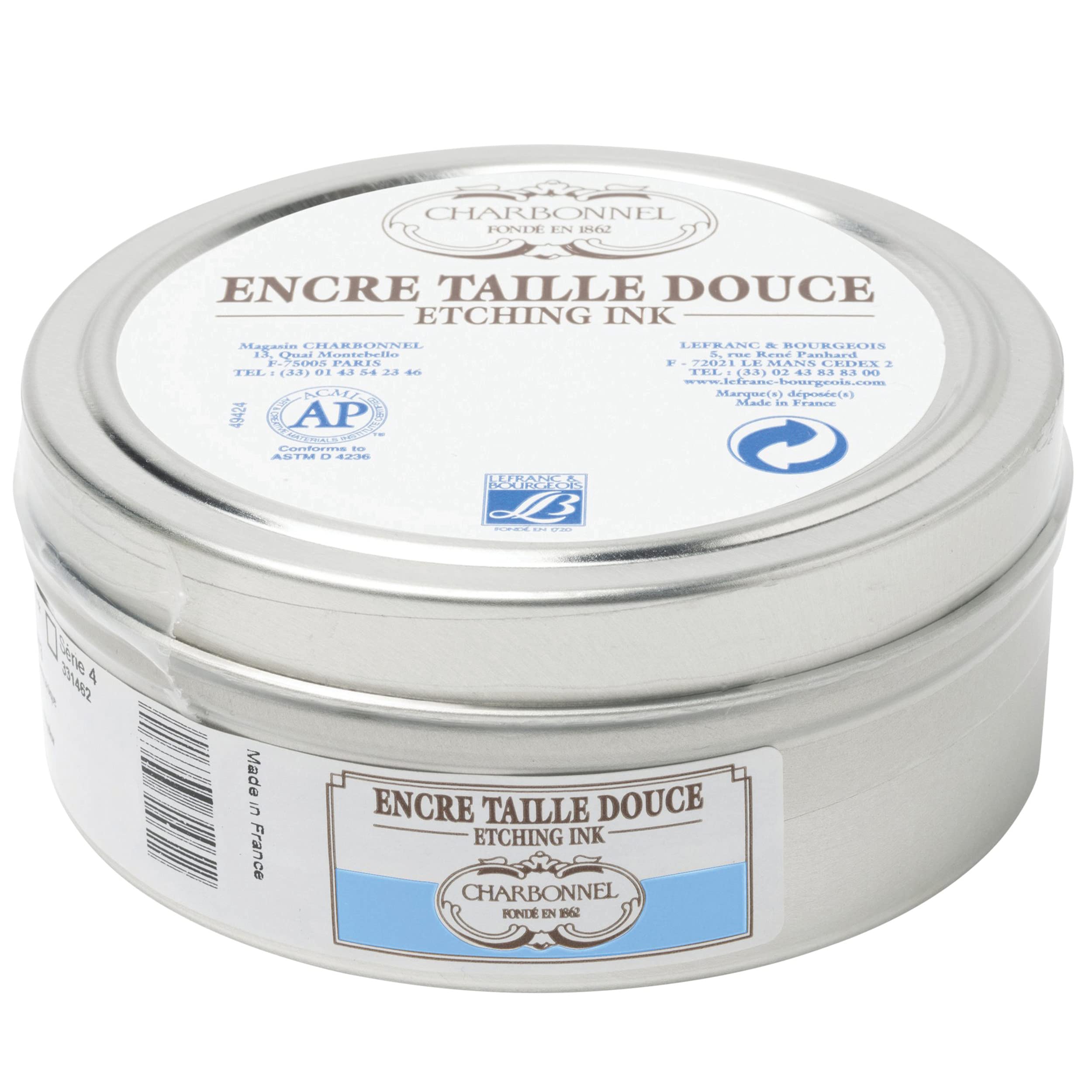 Lefranc and Bourgeois Charbonnel etching ink, ocean blue, 200ml Topf - Kupferdruckfarbe