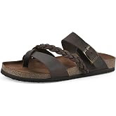 White Mountain Women's Hazy 2 Cushioned Braided Footbed Sandal