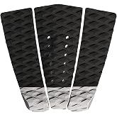 Abahub 3-Piece EVA Surfboard Traction Pad, Deck Pad with Kicker for Boards | Traction Pads Surfboard,Surf Pads,Stomp Pad Surf,Surfboard Grip Pad,Black/Blue/Green/Gray/Orange/Pink/White/Wine Red