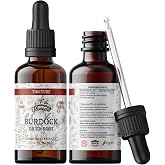 FLORIDA HERBS Burdock Tincture, Organic Burdock Extract Dried Root (Arctium Lappa) Burdock Drops, Non-GMO in Cold-Pressed Organic Vegetable Glycerin 2 oz, 670 mg