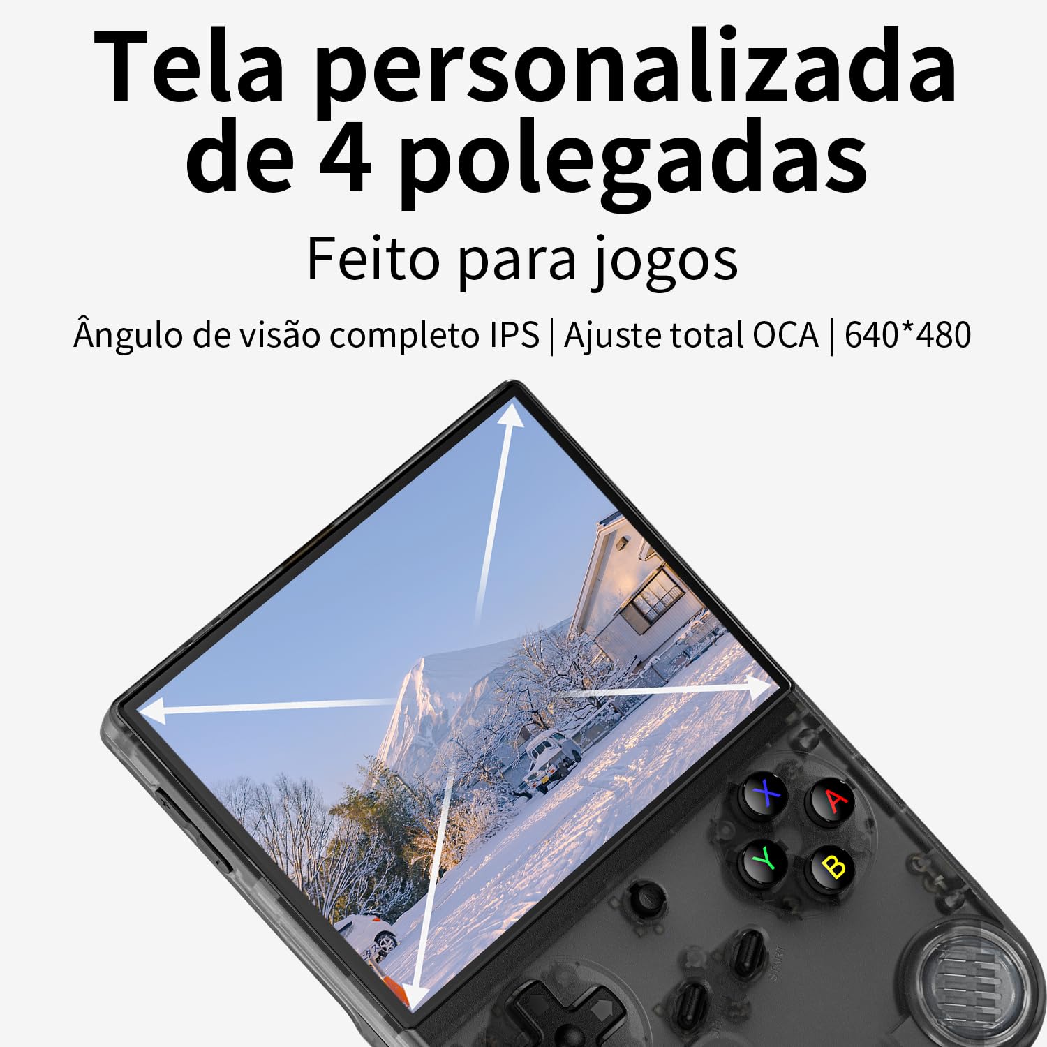 RG40XX V Retro Handheld Game Console with Linux System 4-inch IPS Screen 64G TF Card RG 40XXV Retro Game Console with 5000+Classic Games and 3200mAh Battery Supports 5G WiFi HDMI Bluetooth 4.2 Black